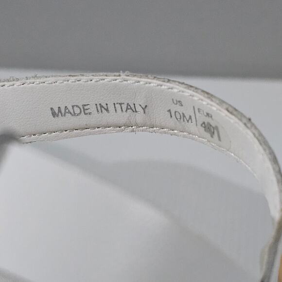 NEW Sam Edelman Margritte Sandal Fisherman Platform White Leather Size 10 - Picture 11 of 12